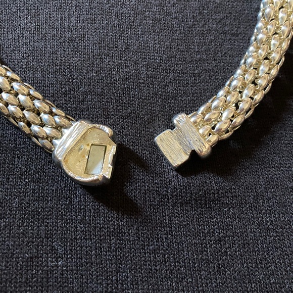 Stunning Silver Link Rope Look Choker - Picture 3 of 3